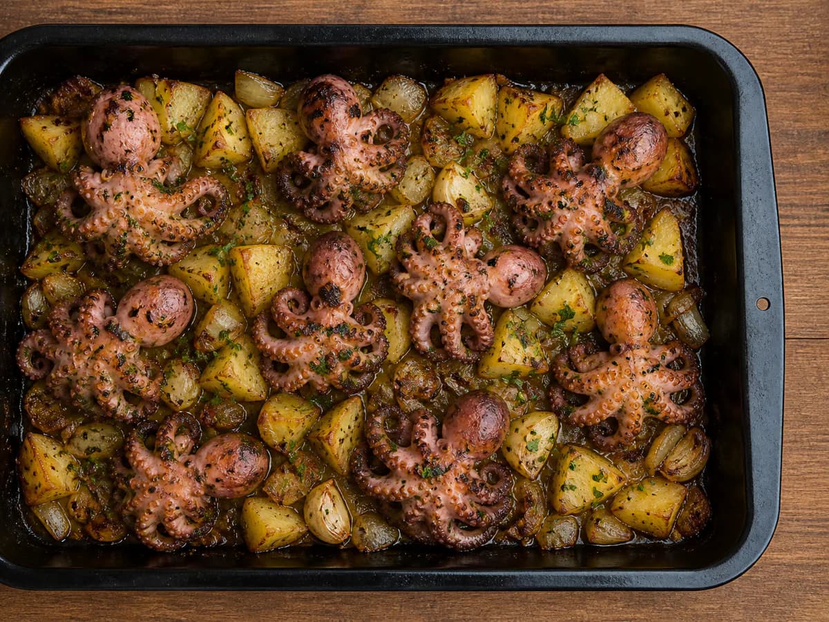 Polvinhos Assados no Forno com Batata