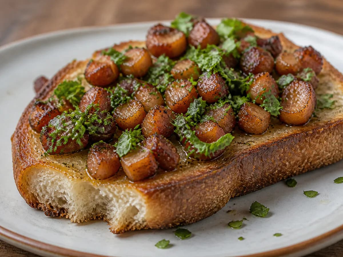 Pão Alentejano com Toucinho e Coentros