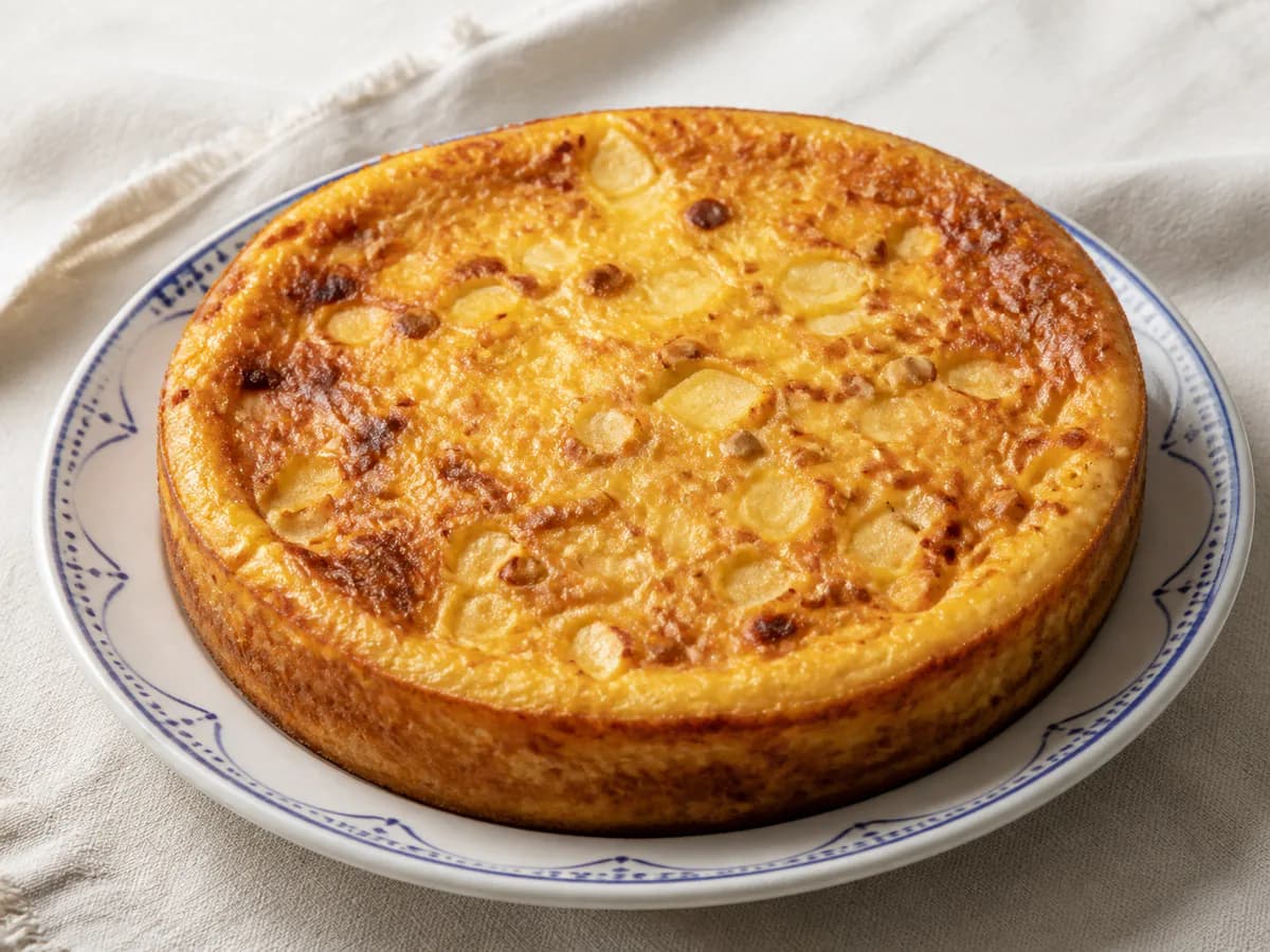 Pudim de Maçã com Amêndoa