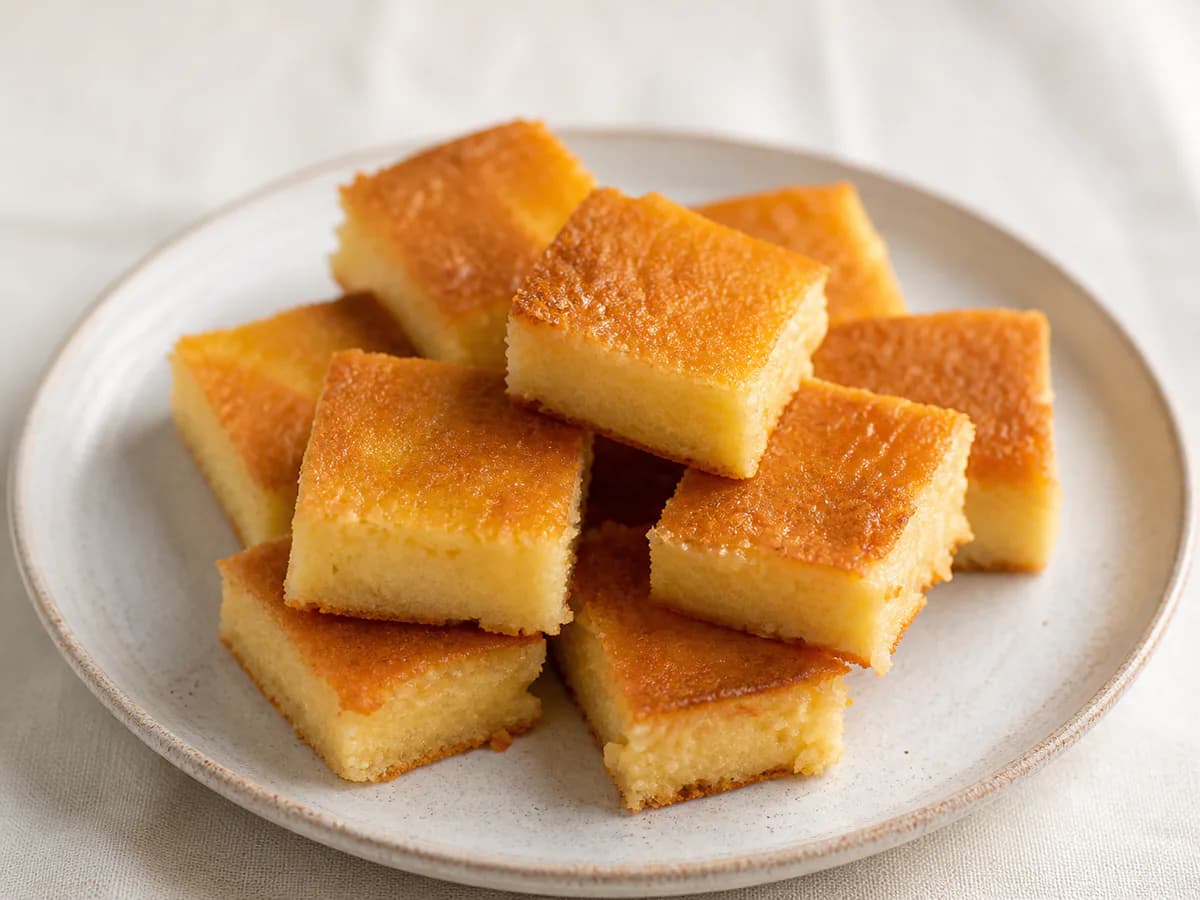 Quadradinhos de Queijadas de Iogurte