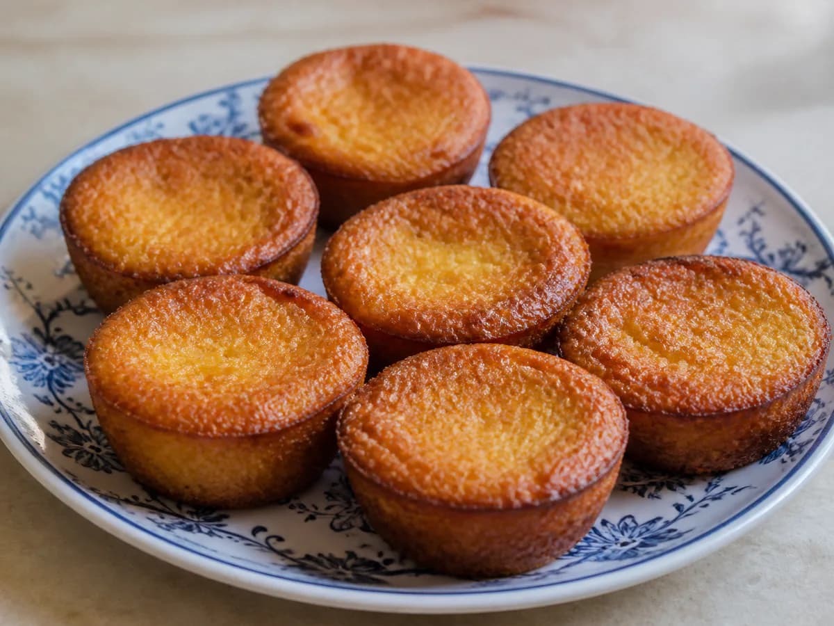 Queijadas de Batata Doce com Amêndoa