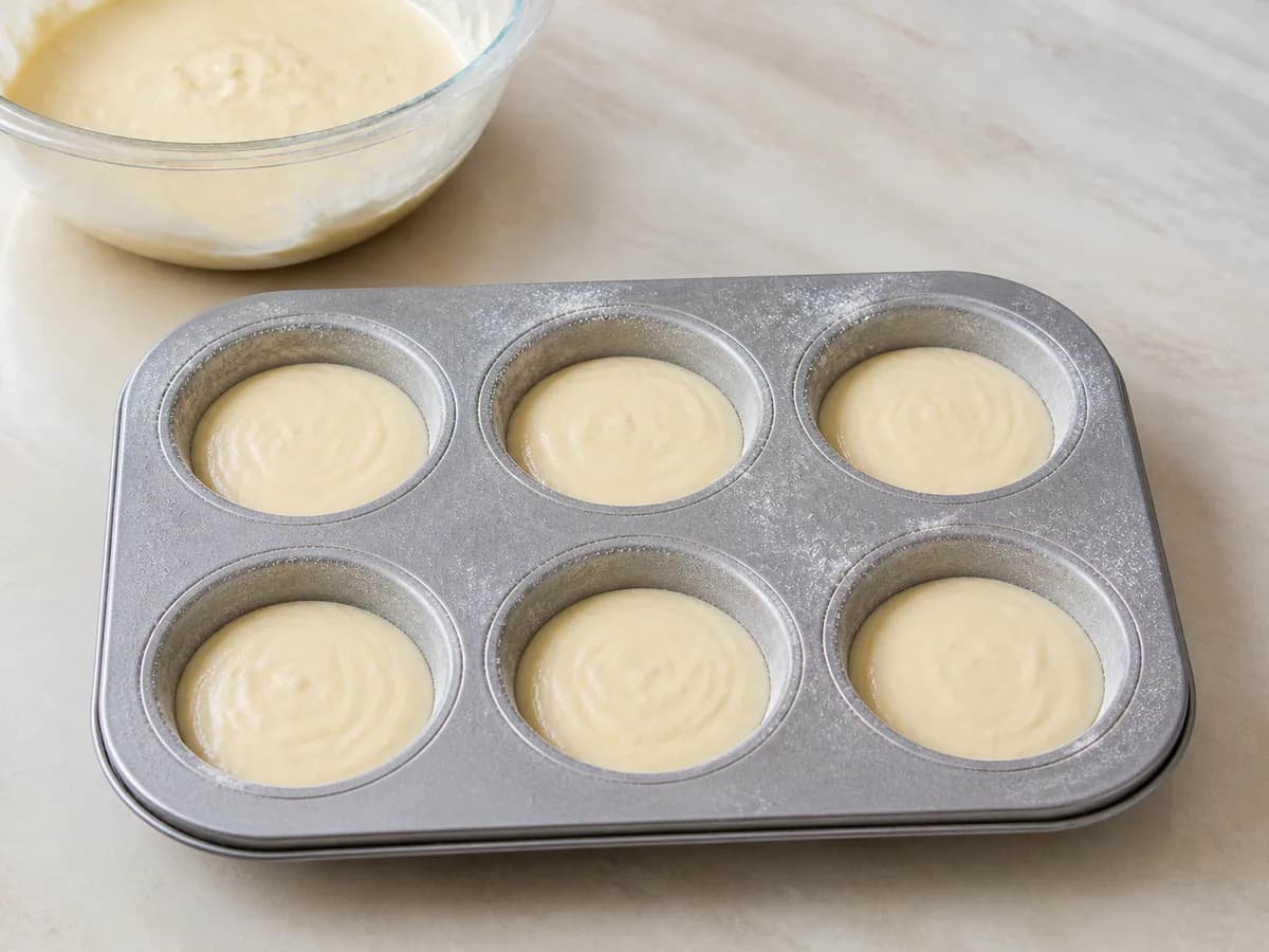 Preparação de Queijadas Deliciosas: Prontas em 5 Minutos! durante a confeção