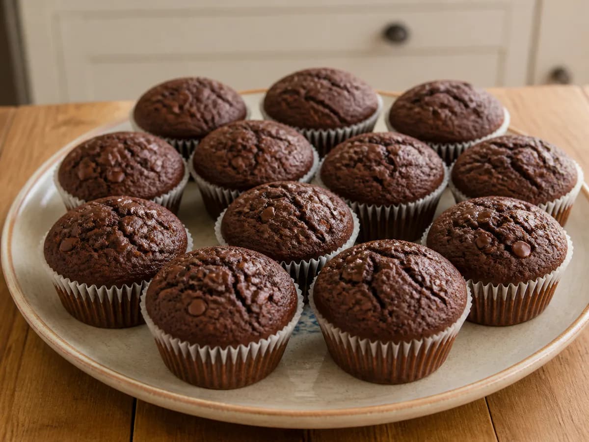 Queques de Chocolate e Iogurte
