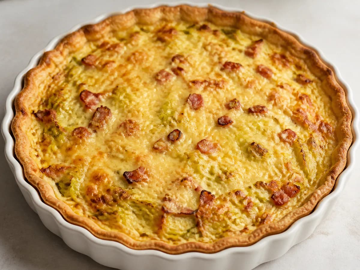 Quiche de Alho Francês