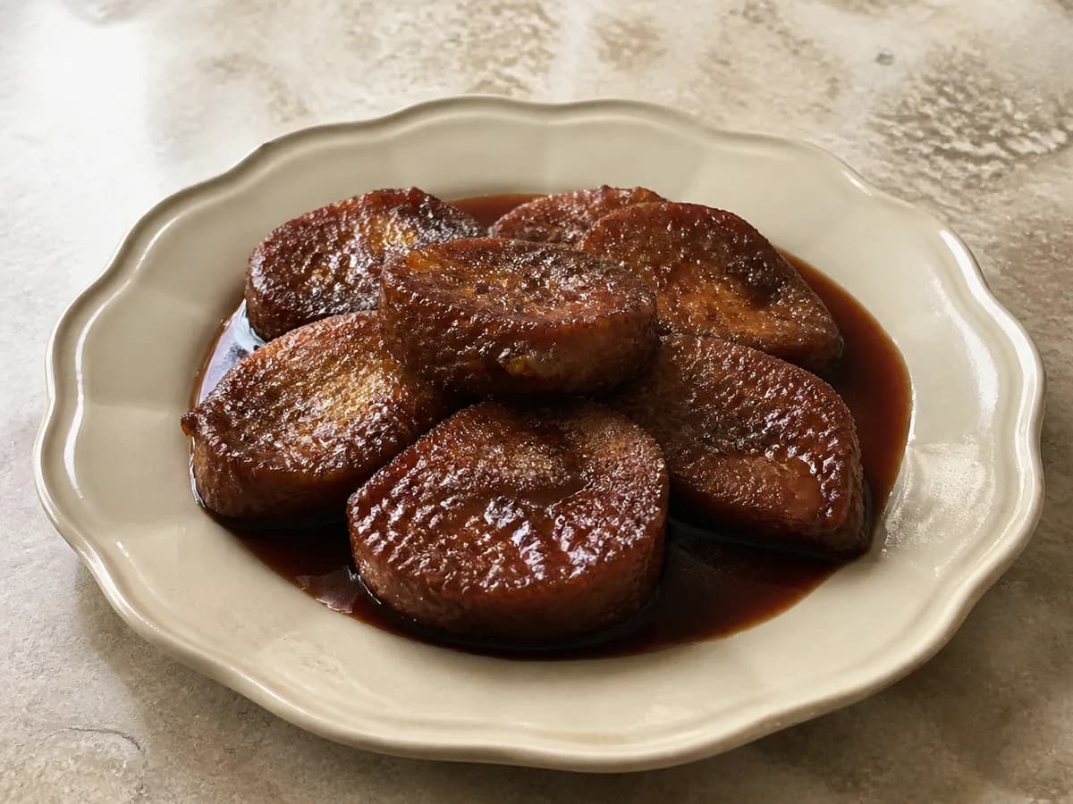 Rabanadas com Molho de Porto e Especiarias