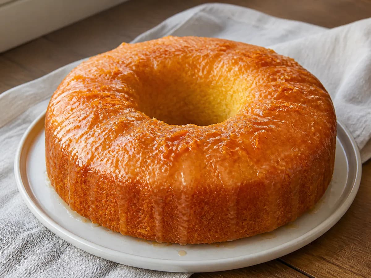 Bolo de Laranja com Calda