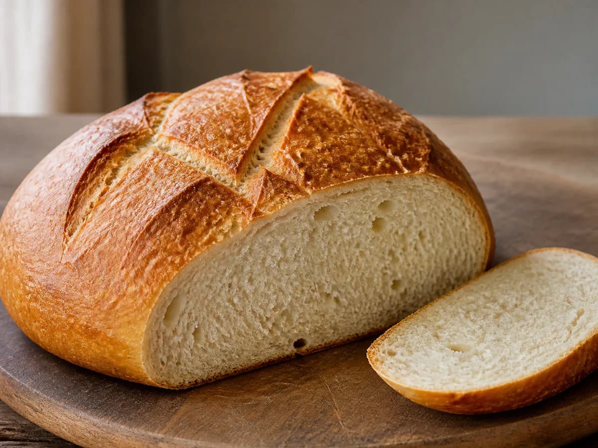 Pormenor de uma porção de Pão Caseiro com Azeite e Açúcar