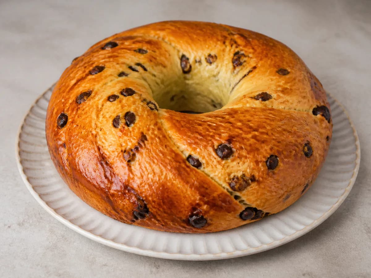 Rosca com Pepitas de Chocolate