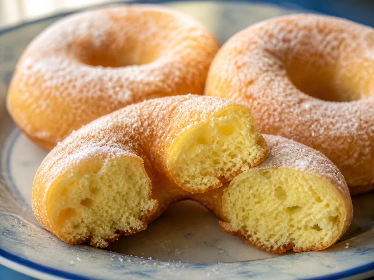 Pormenor de uma porção de Rosquinhas de Laranja da Tia Palmira
