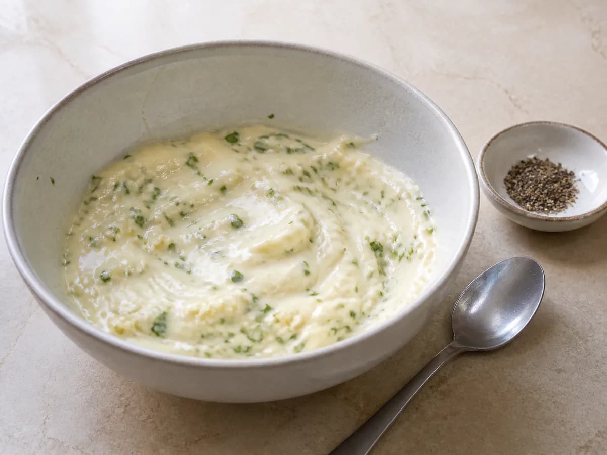 Preparação de Salmão com Maionese Gratinada durante a confeção