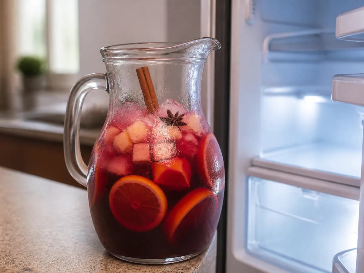 Preparação de Sangria d'Avenida durante a confeção