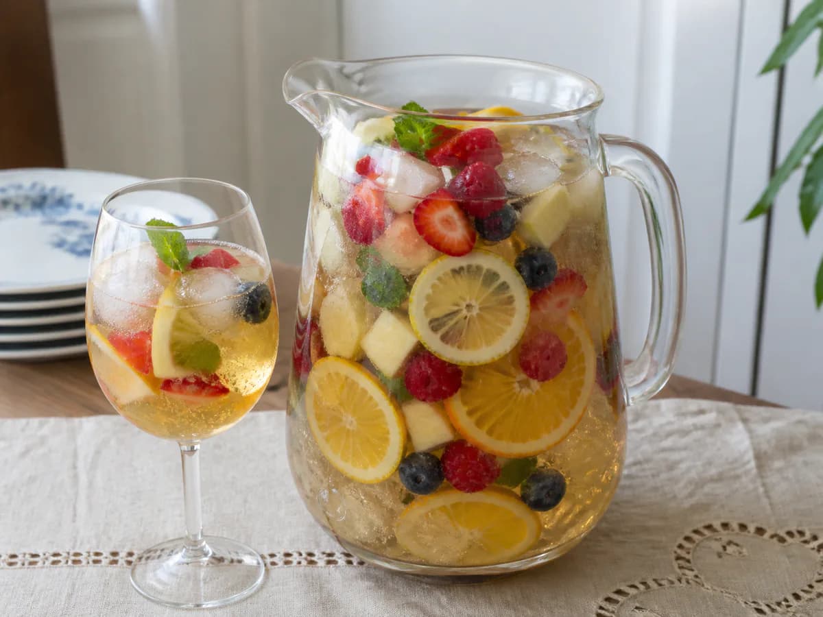 Sangria Deliciosa de Champanhe para o Natal