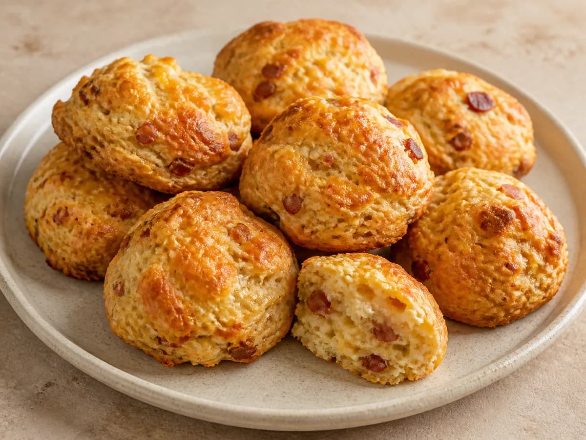 Scones de Bacon e Queijo São Jorge