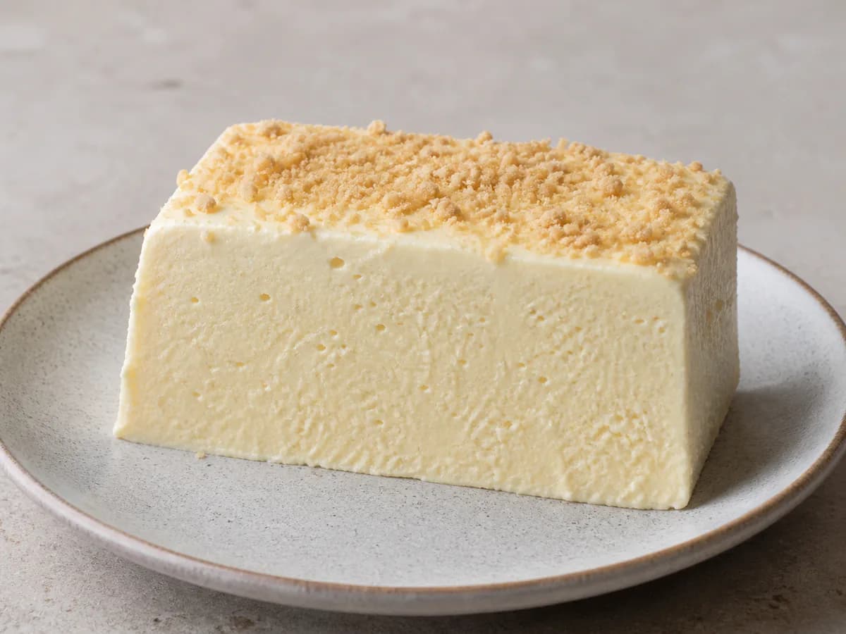 Pormenor de uma porção de Semi Frio de Natas