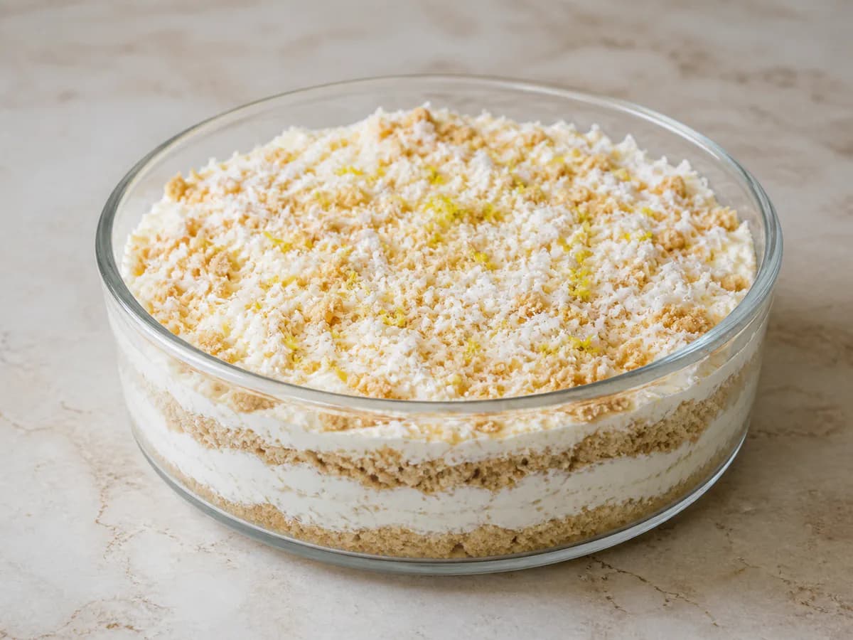 Serradura de Natas com Côco Ralado
