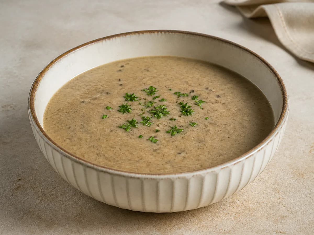 Sopa Cremosa de Cogumelos