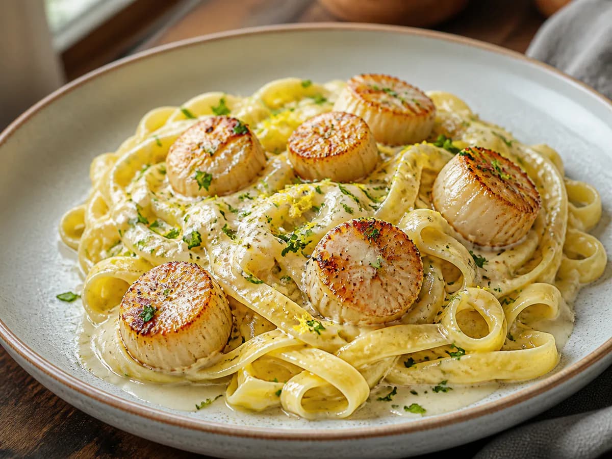 Tagliatelle Cremoso de Vieiras