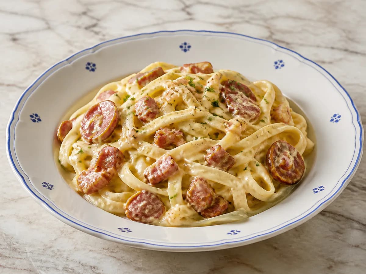 Tagliatelle com Queijos e Fumados