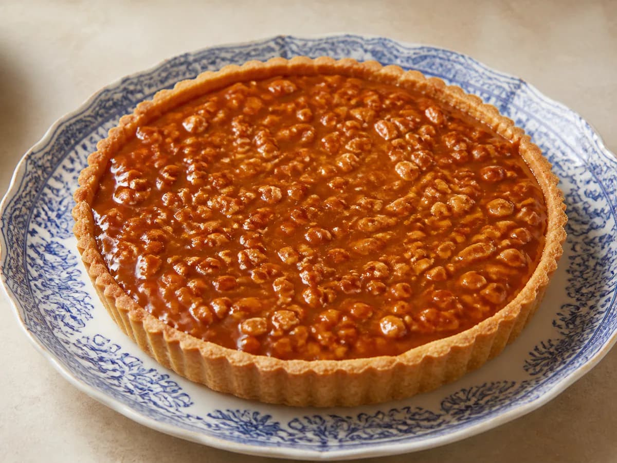 Tarte de Amêndoa Torrada com Caramelo Salgado