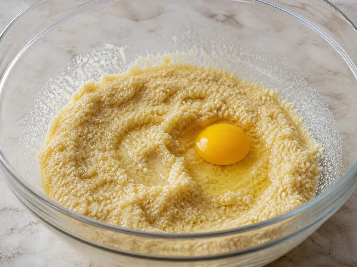 Preparação de Tarte de Amêndoa Muito Fácil e Rápida de Fazer durante a confeção