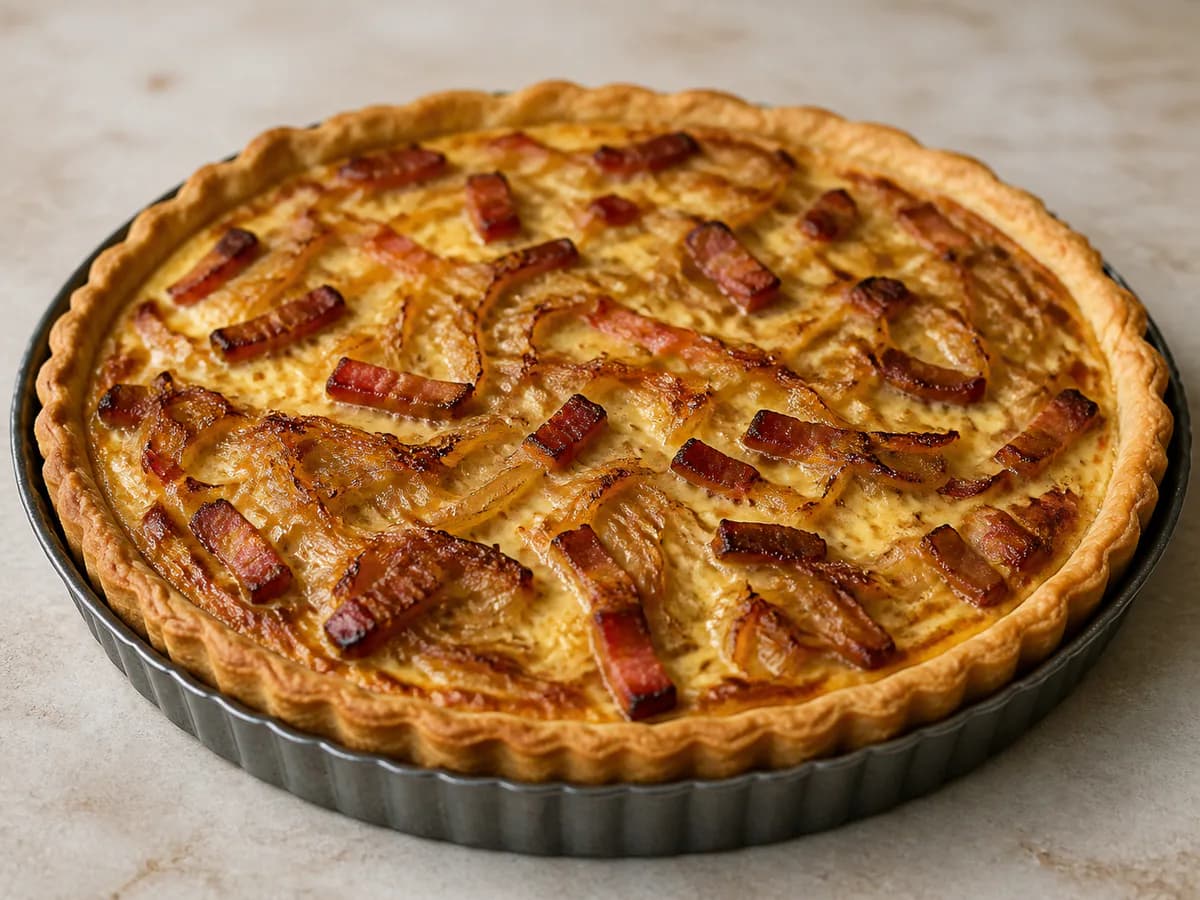 Tarte de Cebola e Bacon