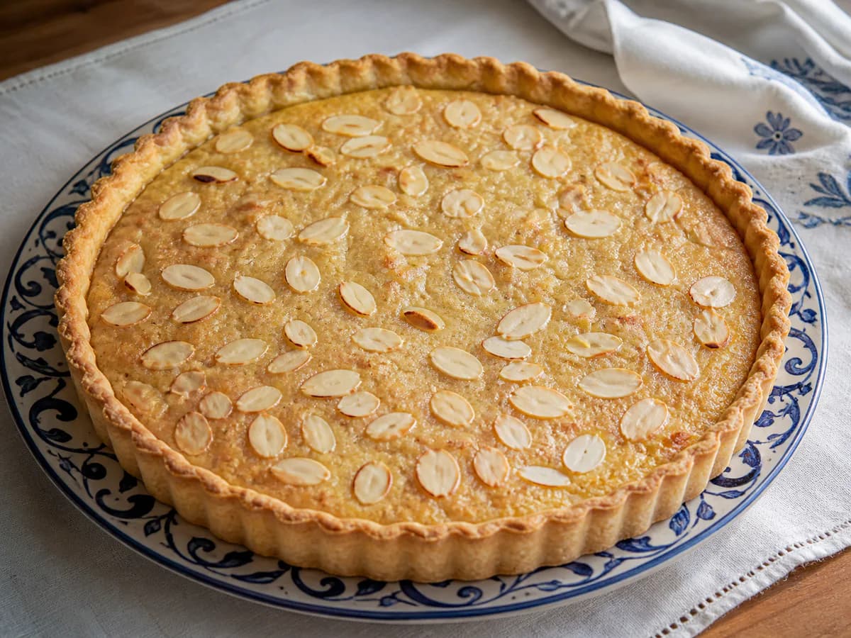 Tarte de Feijão e Amêndoa