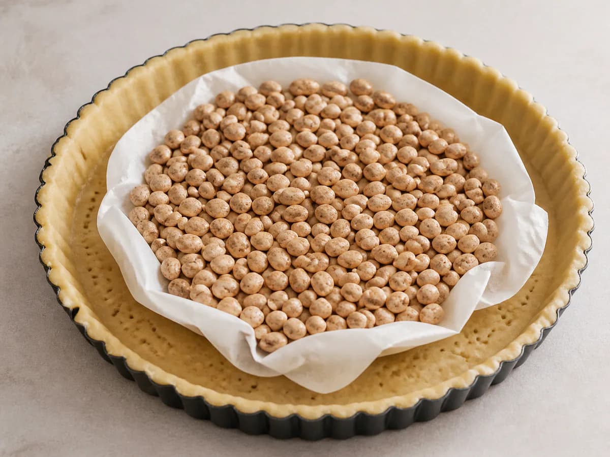 Preparação de Tarte de Laranja Clássica durante a confeção