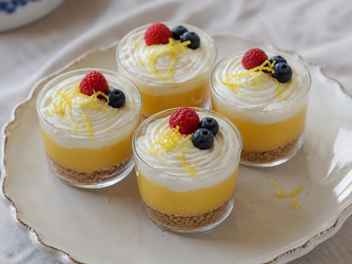 Tarte de Lemon Curd em Copo