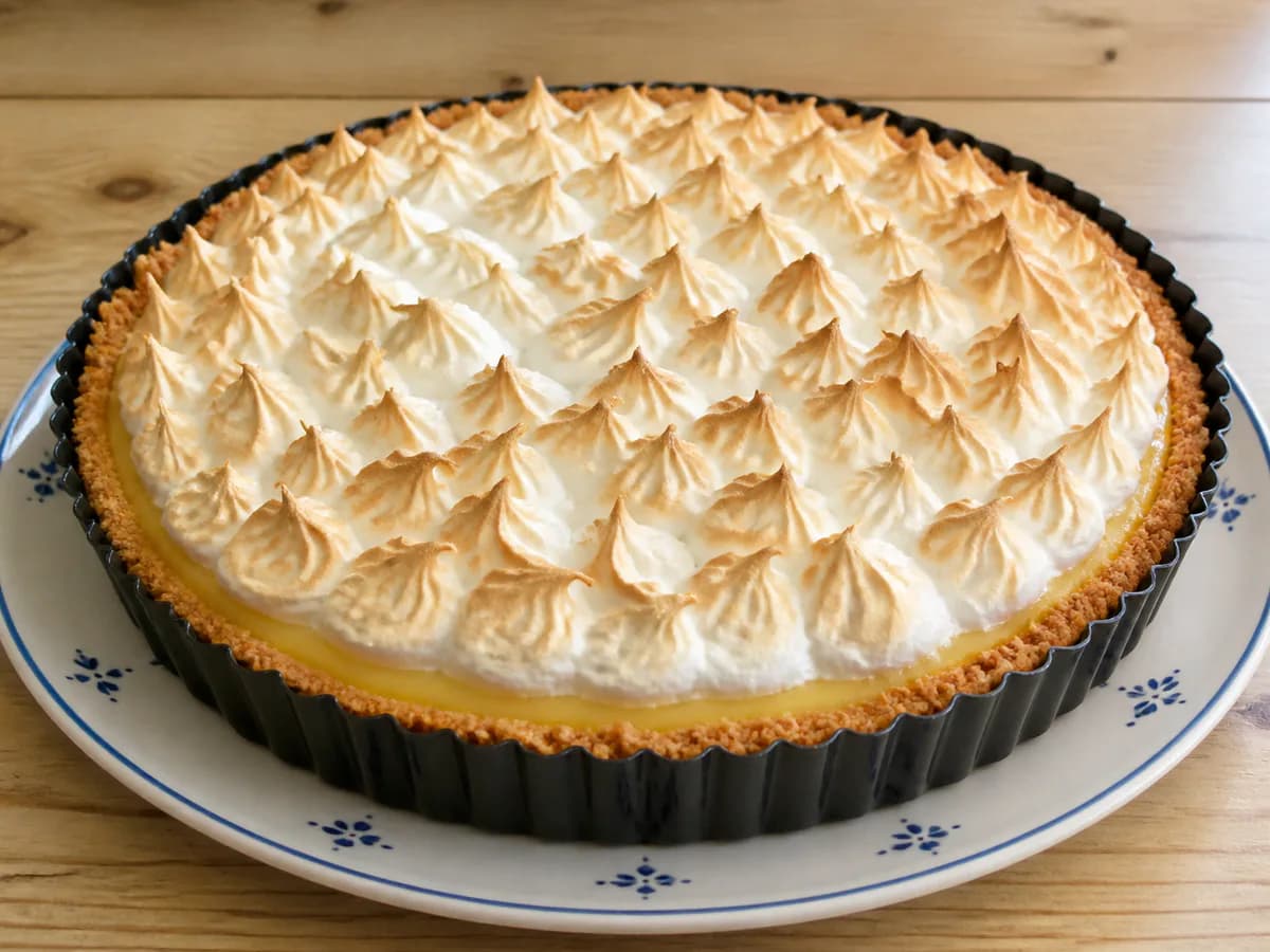 Tarte de Limão Merengada com Recheio Assado