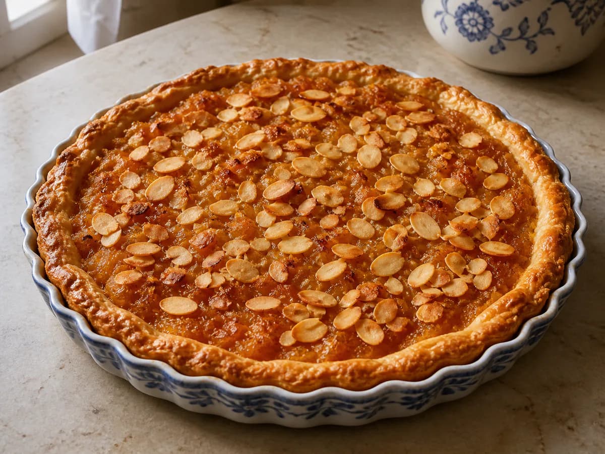 Tarte de Marmelo e Maçã com Amêndoas
