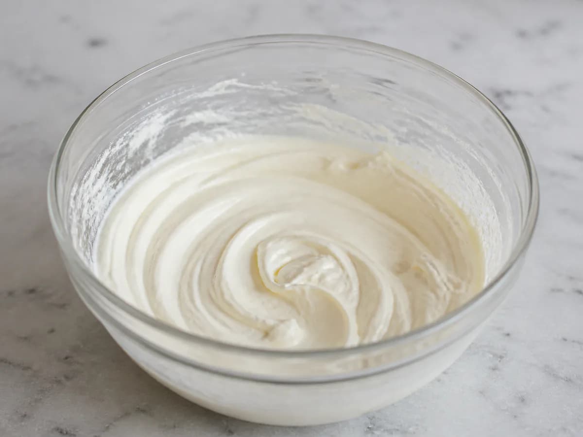 Preparação de Tarte de Morango com Queijo Fresco e Base Crocante durante a confeção