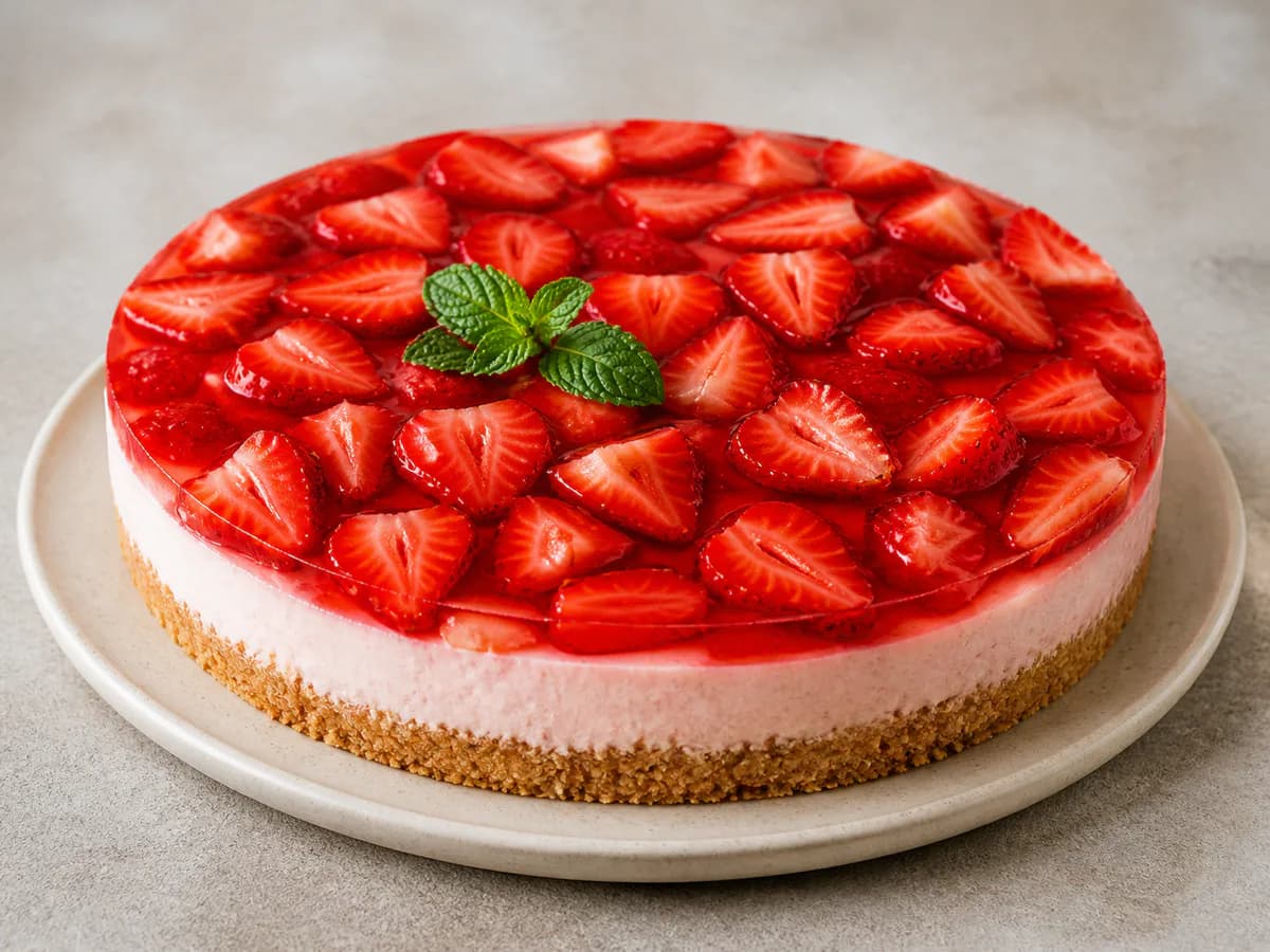 Tarte de Morangos com Gelatina