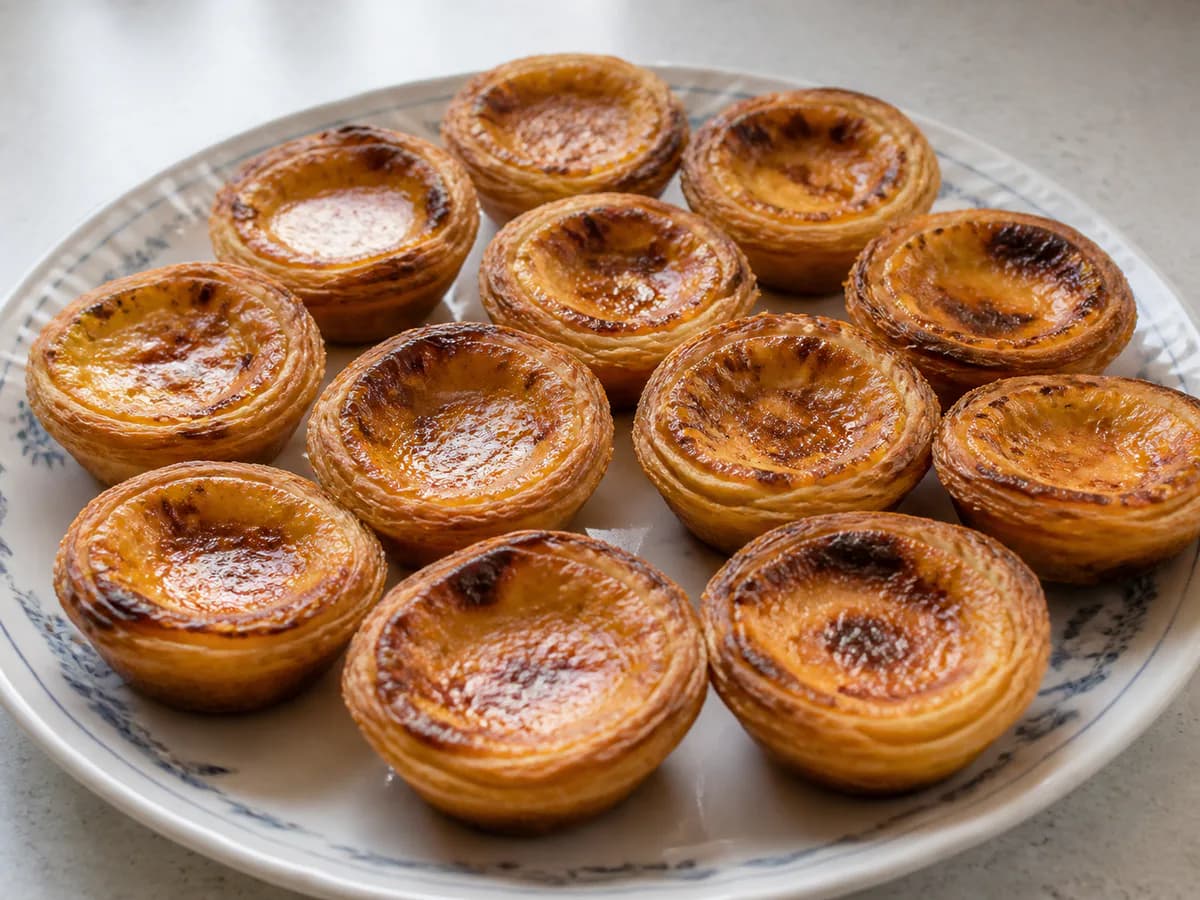 Pastéis de Nata com Creme Espesso de Farinha