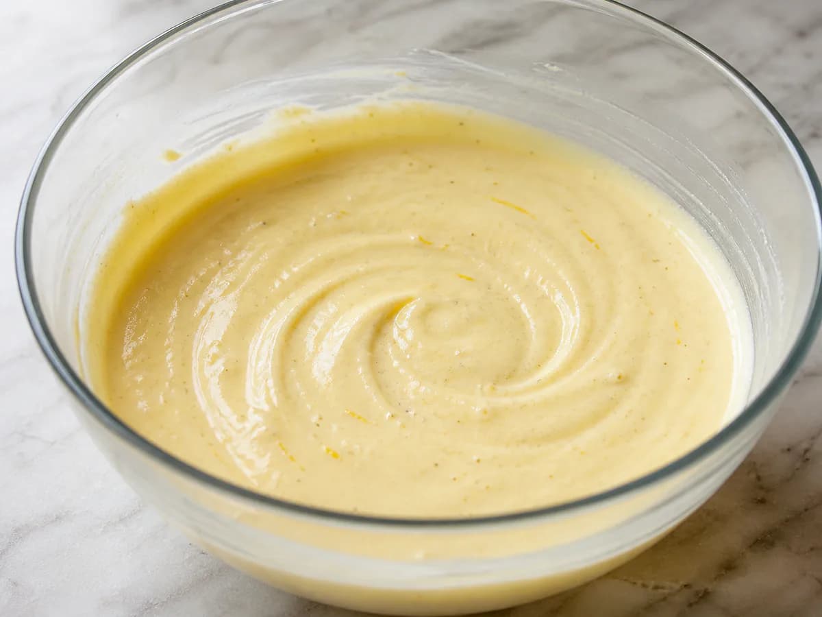 Preparação de Tarte de Natas Simples durante a confeção