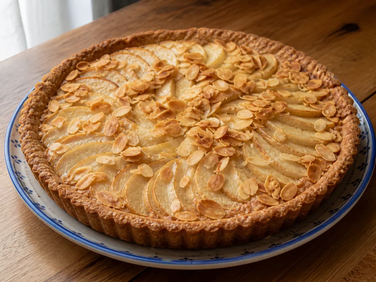 Tarte de Pera com Amêndoa