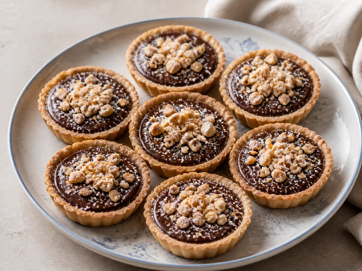 Tarteletes de Chocolate com Amendoim