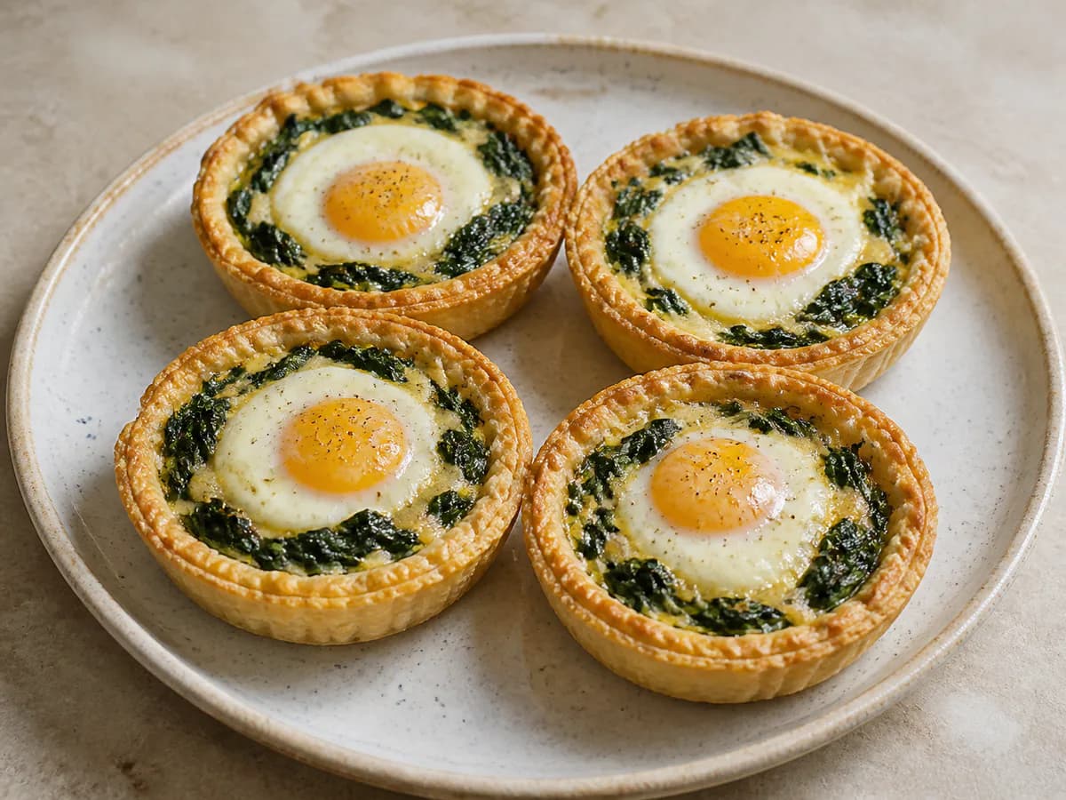 Tarteletes de Espinafres com Ovo