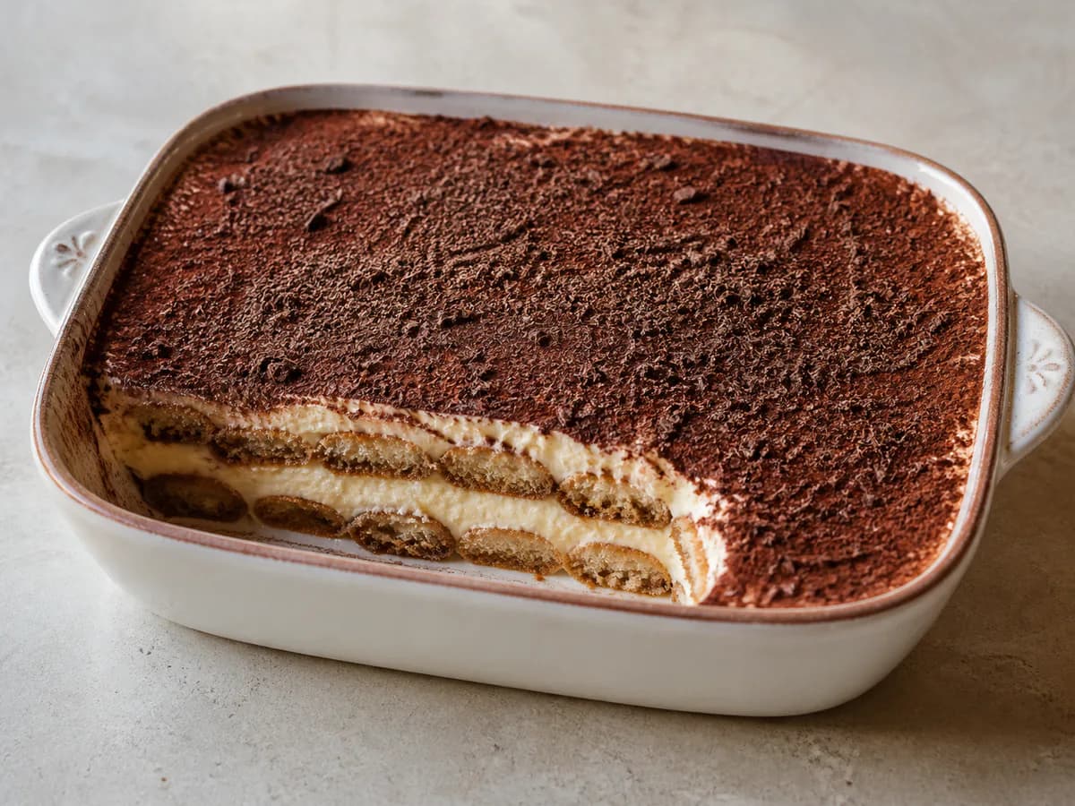 Tiramisu com Mascarpone e Café