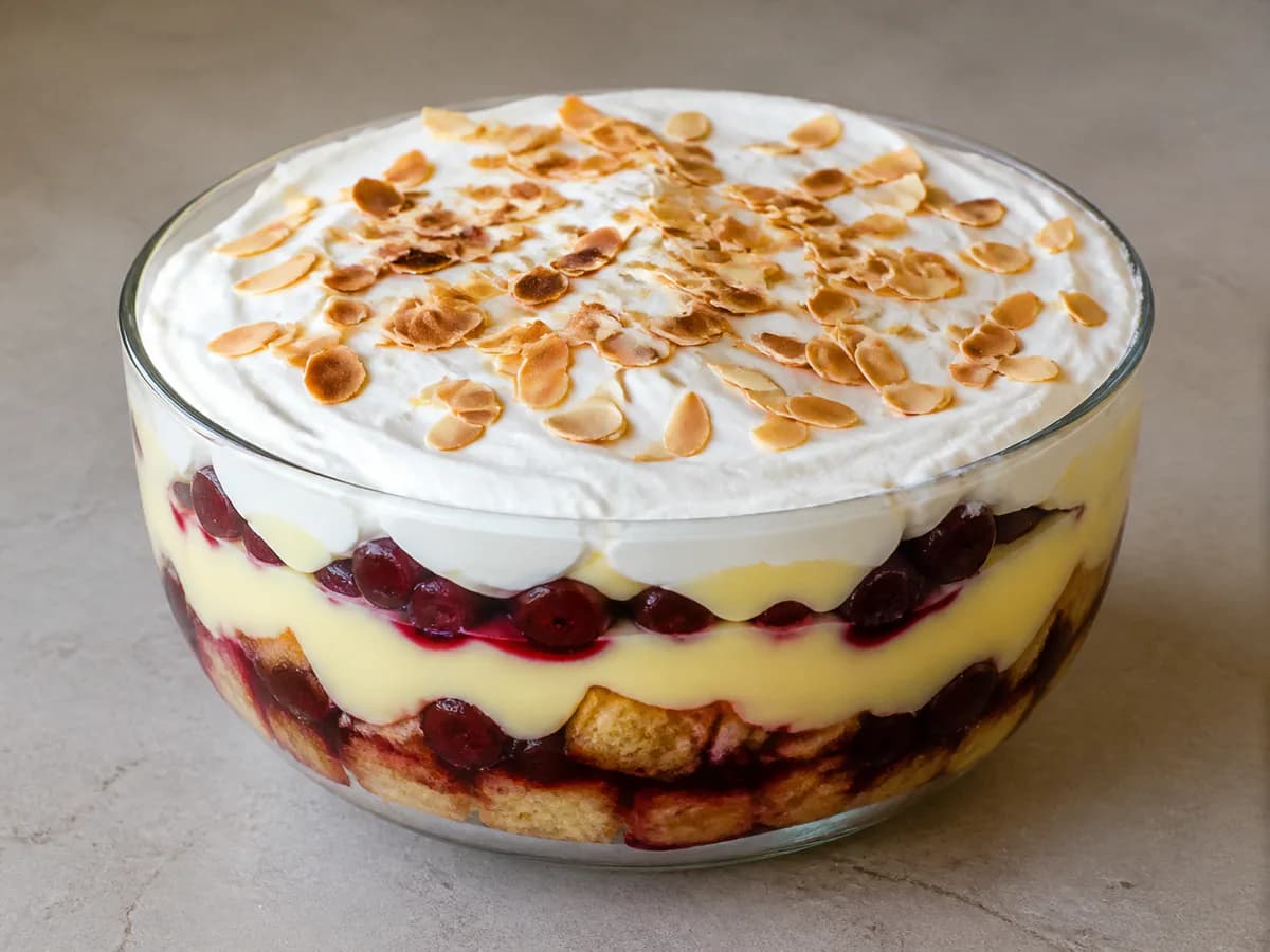 Trifle de Cereja à Portuguesa