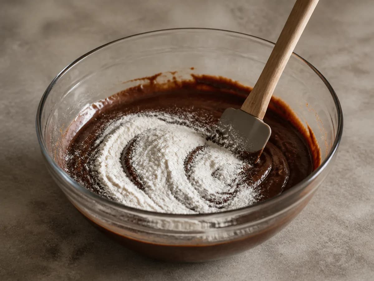 Preparação de Vulcões de Chocolate (Petit Gâteaux) durante a confeção