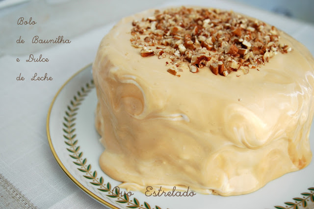 Bolo de Baunilha e Doce de Leite