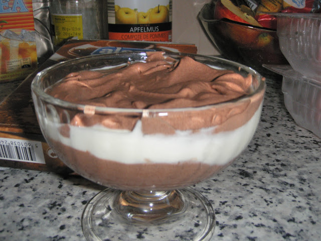 Mousse de Chocolate e Natas