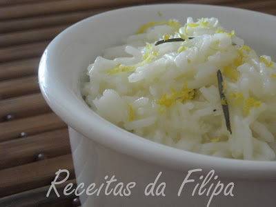 Arroz de Limão, Coco e Ervas Aromáticas