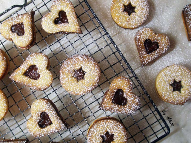 Bolachinhas Amanteigadas de Gengibre com Marmelada