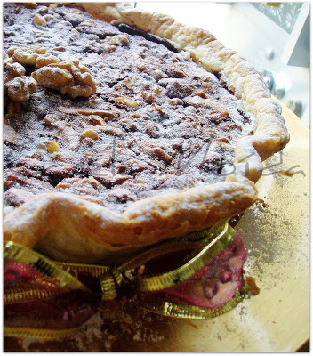 Tarte de Nozes e Chocolate