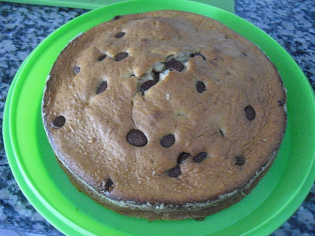 Bolo de Banana com Pepitas de Chocolate