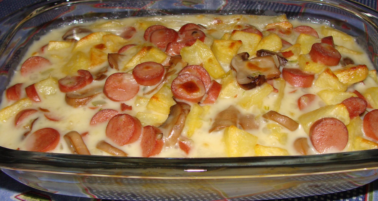 Salsichas Gratinadas