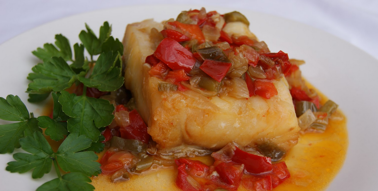 Bacalhau na Frigideira com Pimentos