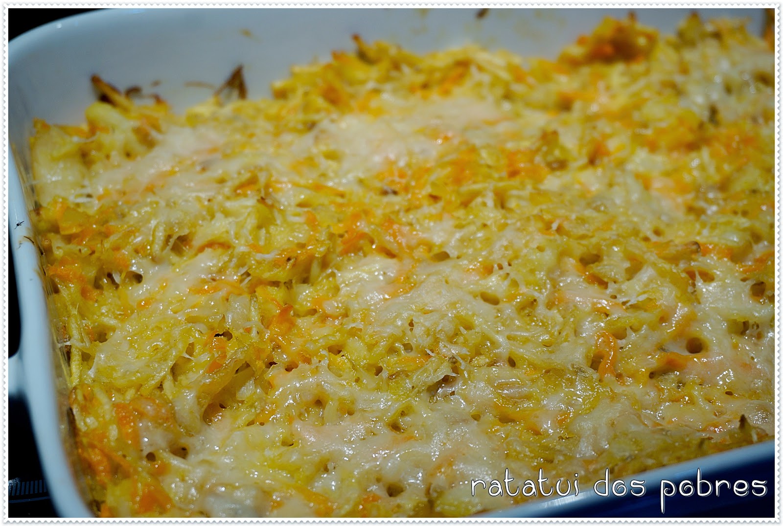 Bacalhau no Forno com Cenoura Gratinado