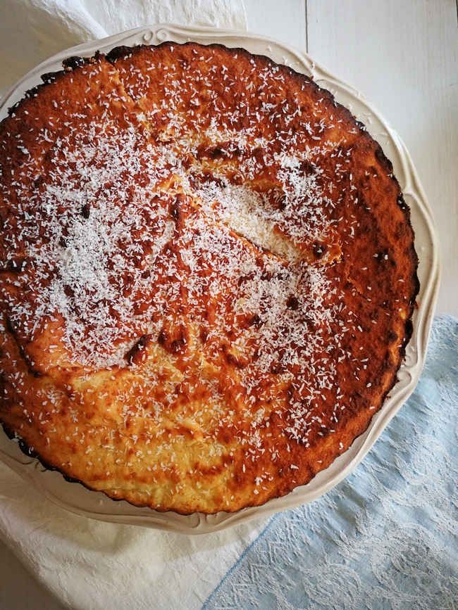 Tarte de Coco Deliciosa [Sem Açúcar e sem Glúten]